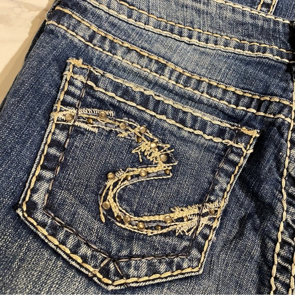 Silver Suki denim jeans 17” women’s 28/33 - Picture 6 of 8